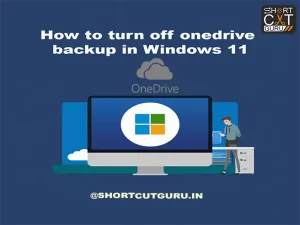 How to turn off one drive backup in Windows 11 10 How to turn off one drive backup in Windows 11