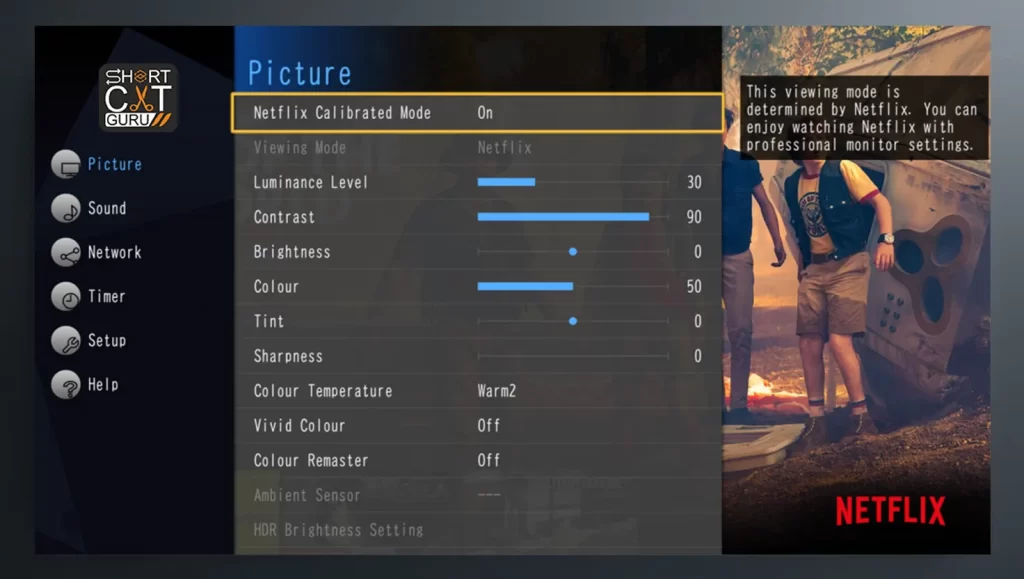 Netflix App Calibrated Mode: Only on Sony TVs