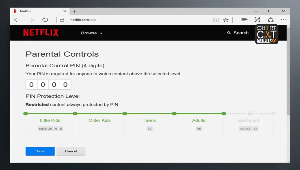 Installing Netflix Parental Control