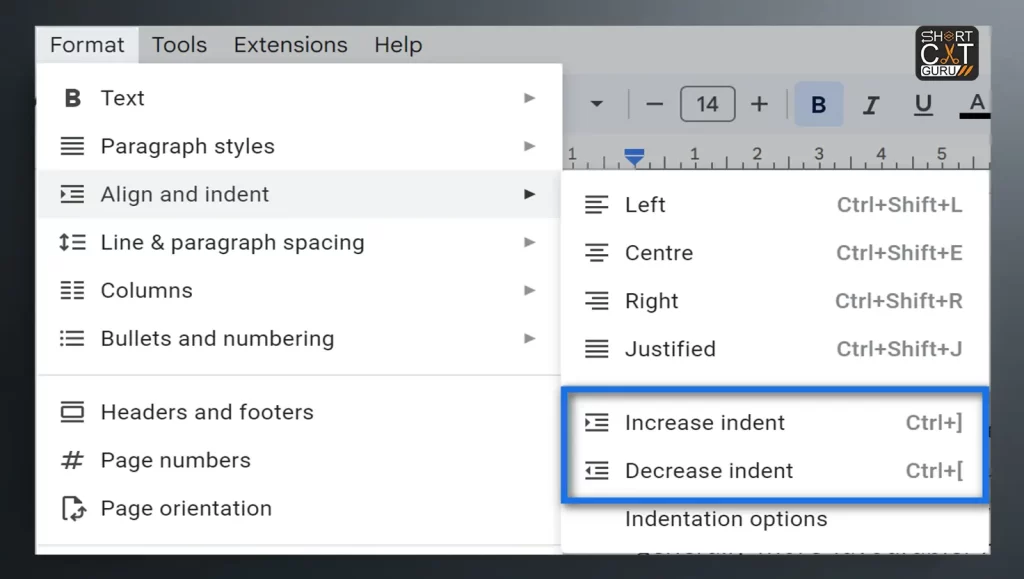 Text Formatting Google Docs Shortcuts