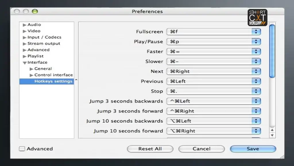 Advanced VLC Media Player Shortcuts