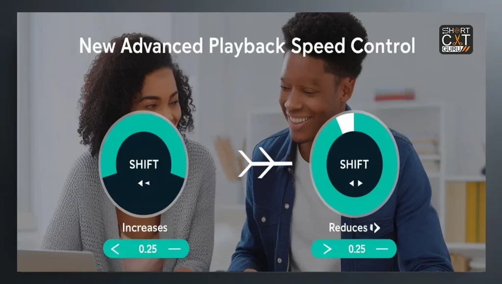 Youtube New Advanced Playback Speed Control