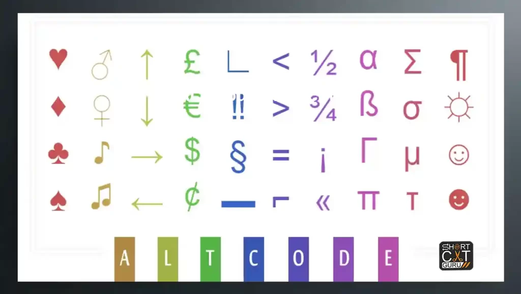 Alt Code symbols