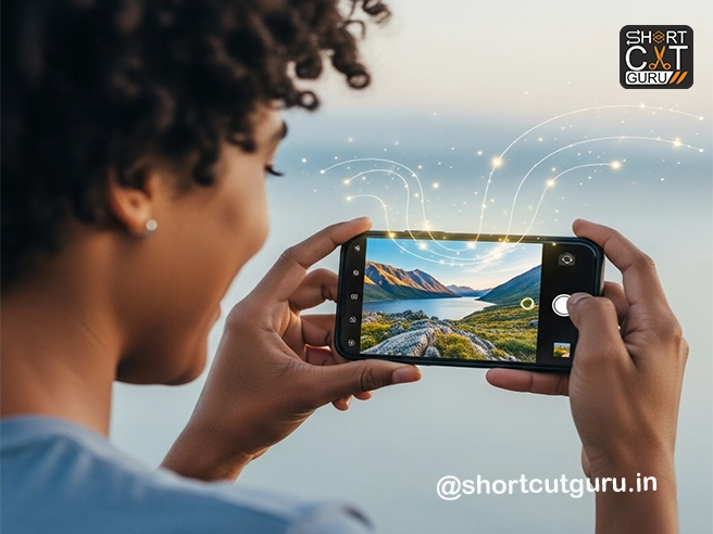Benefits of AI in mobile phones : The Intelligent Companion - Unlocking the Myriad 2 AI-enhanced smartphone photography creating a stunning landscape photo with vibrant colors and sharp details