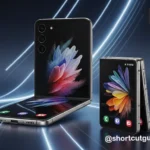 The Samsung Galaxy Z Fold 7 unfolded and Galaxy Z Flip 7 folded, representing the pinnacle of Samsung's foldable phone innovations