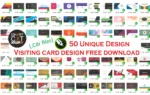 50 Visiting Card Template Free Download – CDR Business Card Design for All Visiting Card Template Free Download