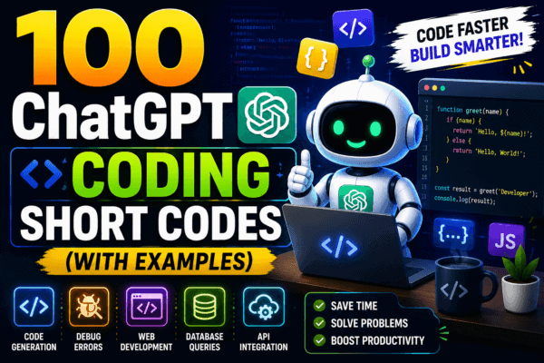 100 ChatGPT Coding Short Codes (With Examples) – Ultimate Developer ...