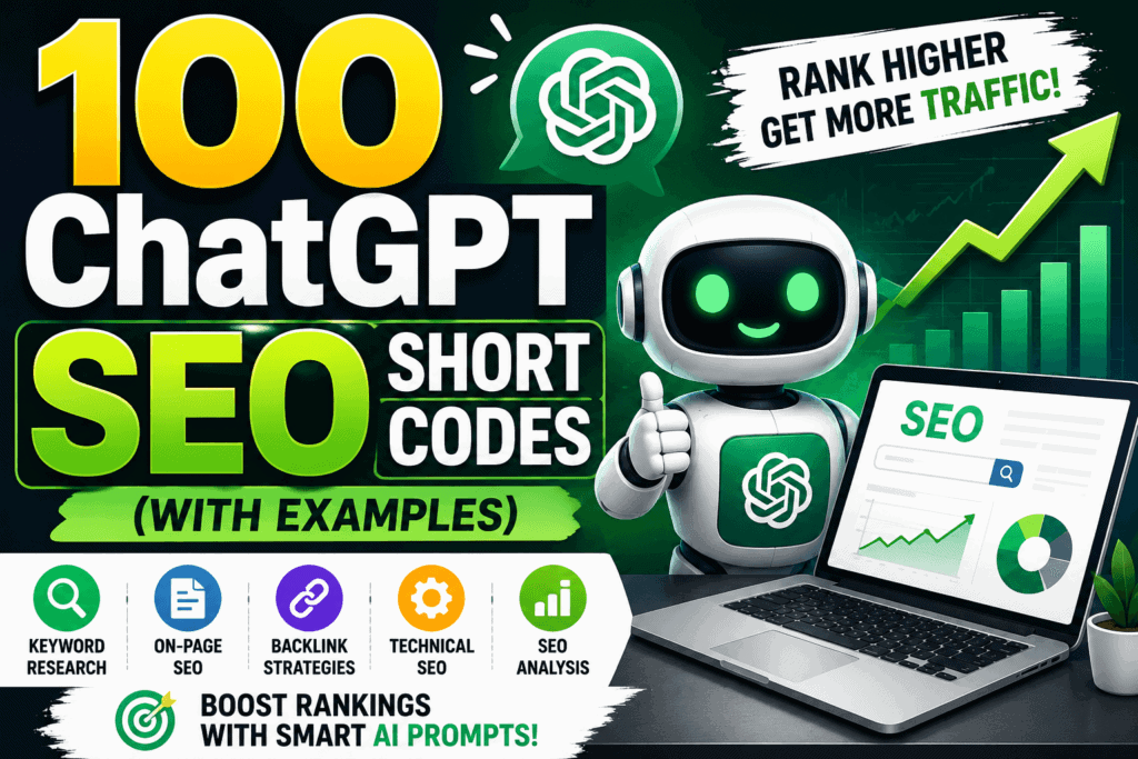 100 ChatGPT SEO Short Codes (With Examples) 1 ChatGPT SEO Short Codes