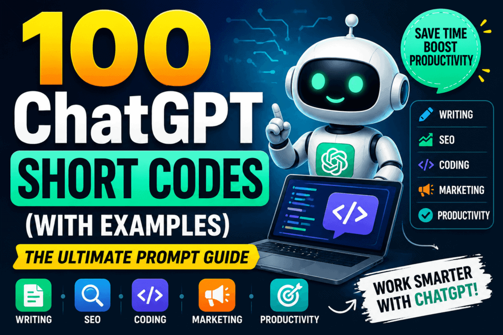 150 ChatGPT Short Codes List (With Examples) 1 ChatGPT Short Codes