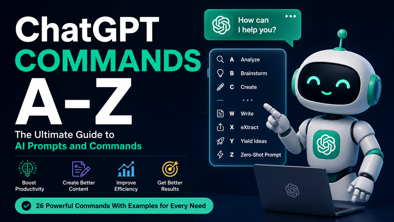 ChatGPT Commands A-Z