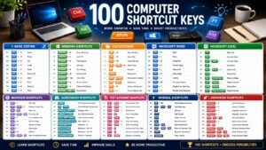 100 Computer Shortcut Keys Every User Should Know 1 100 Computer Shortcut Keys List for Windows, Microsoft Word, Excel and Web Browsers