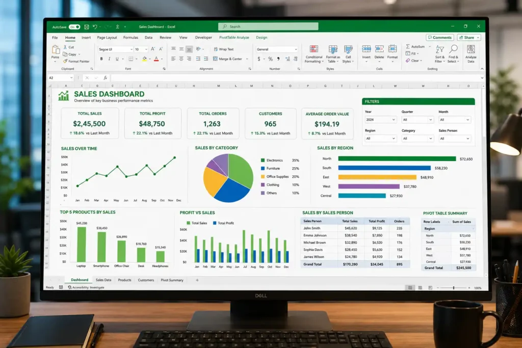 Build Interactive Excel Dashboards