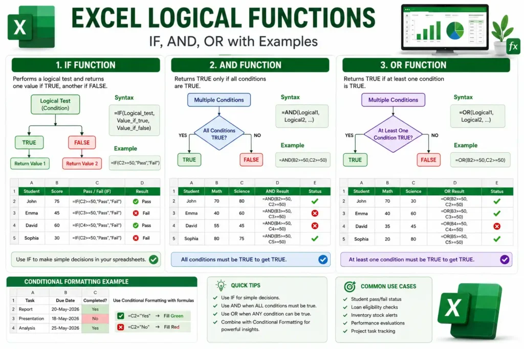 Understanding IF AND and OR Functions in Excel